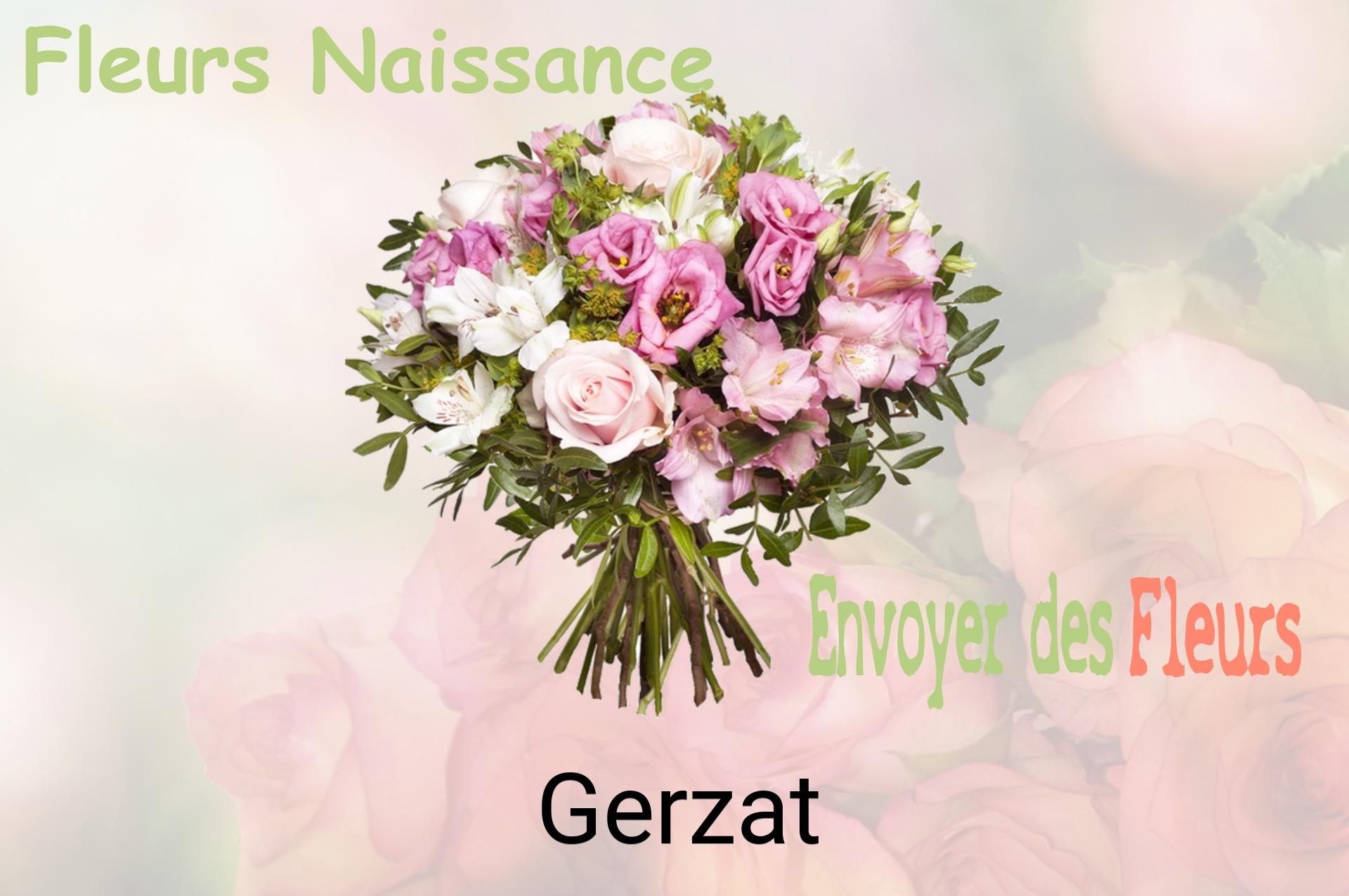 Bouquet de fleurs de naissance livré à Gerzat
